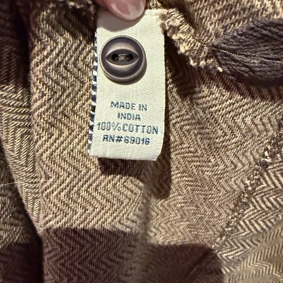 Men's RuffHewn Hooded 2 button pull over size M NWOT - Picture 6 of 6